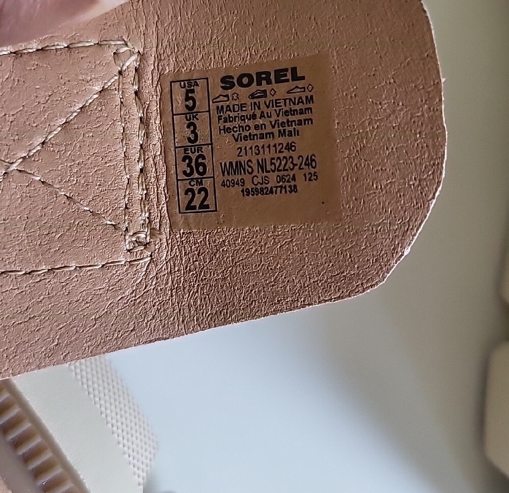 Sorel Leather Strappy Platform Slide Sandals In Nude Blush, Size 5, EUC - Picture 7 of 8